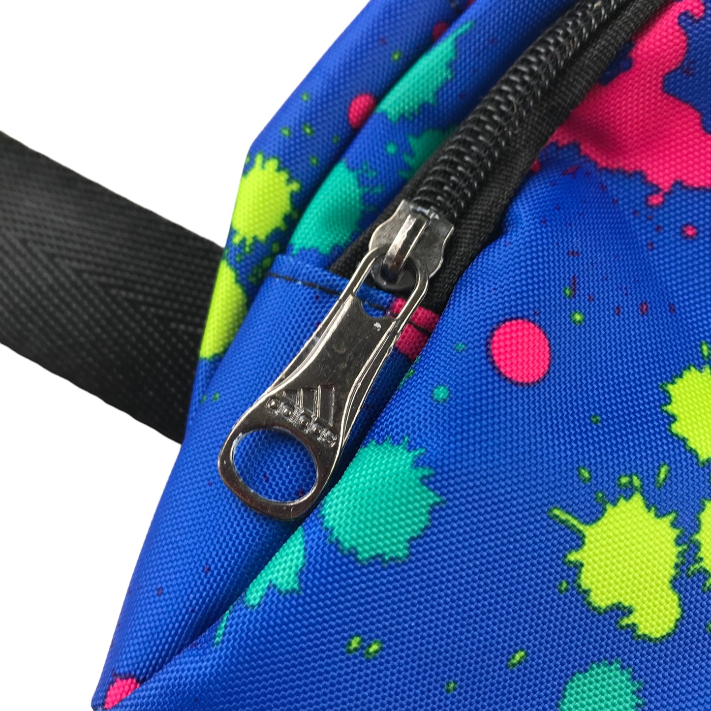 Adidas shoulder bag blue multicolour splash pattern small