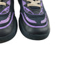 Clarks trainers shoe size 10.5 junior black and purple with laces and hook and loop strap