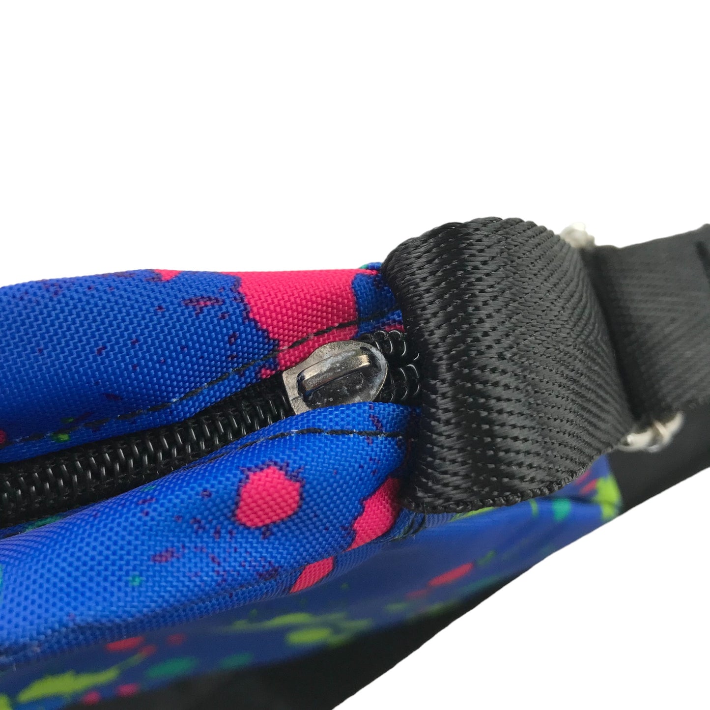 Adidas shoulder bag blue multicolour splash pattern small