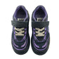 Clarks trainers shoe size 10.5 junior black and purple with laces and hook and loop strap