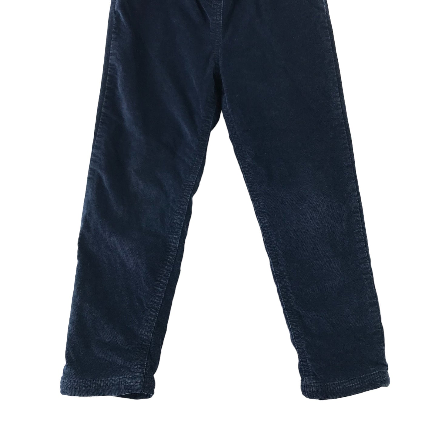 Corduroy Trousers Age 4-5 Navy Blue Love Heart Detail Pull Up Jeggings