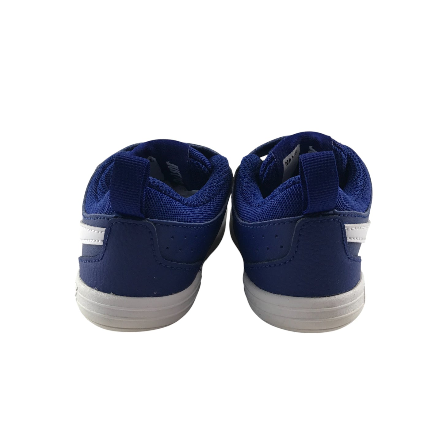 Nike trainers shoe size UK 8.5 kids blue with hook and loop straps