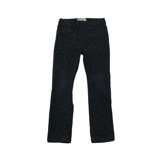 H&M Jeggings Age 4-5 Black Starry Corduroy