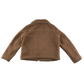 H&M Teddy Fleece Jacket Womens Small Brown Zip Up