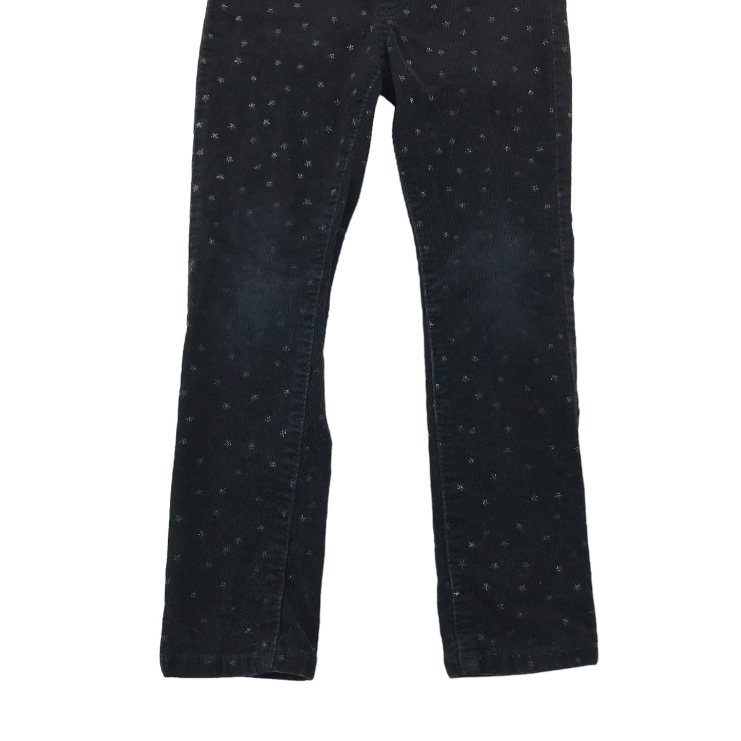 H&M Jeggings Age 4-5 Black Starry Corduroy