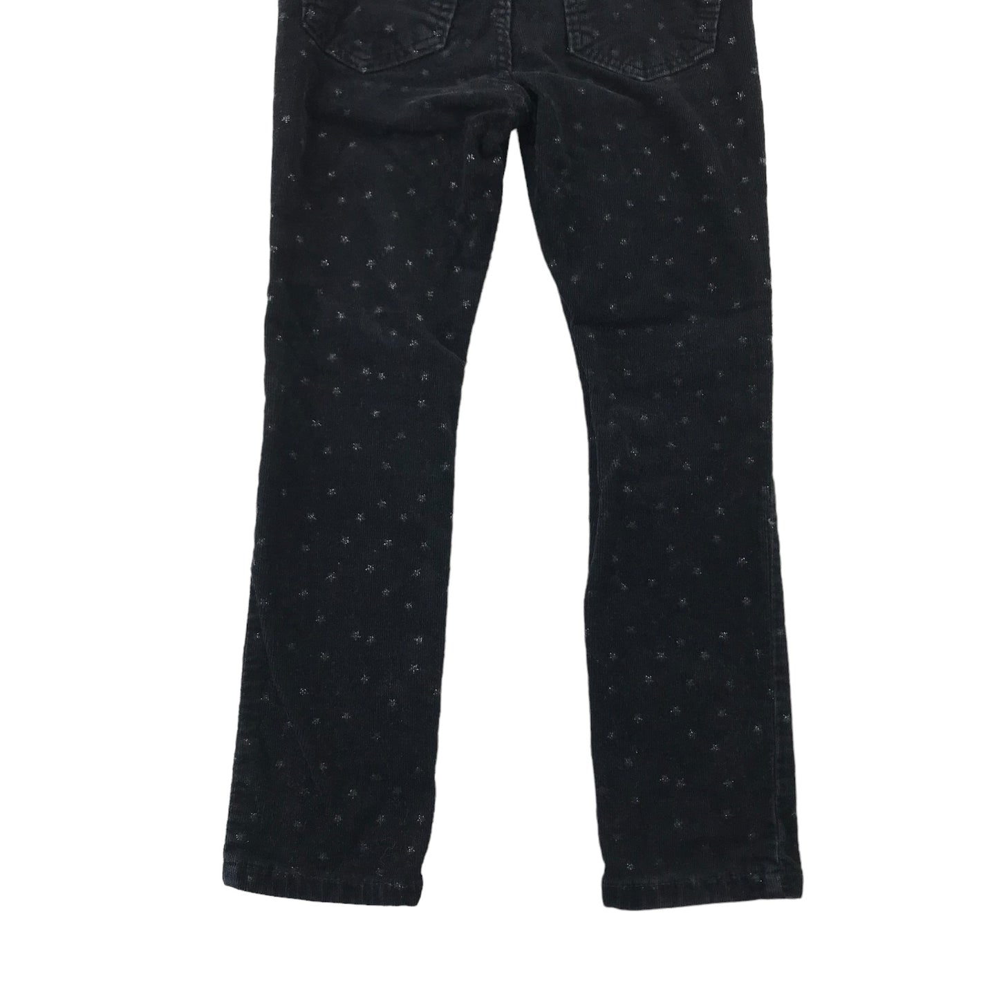 H&M Jeggings Age 4-5 Black Starry Corduroy