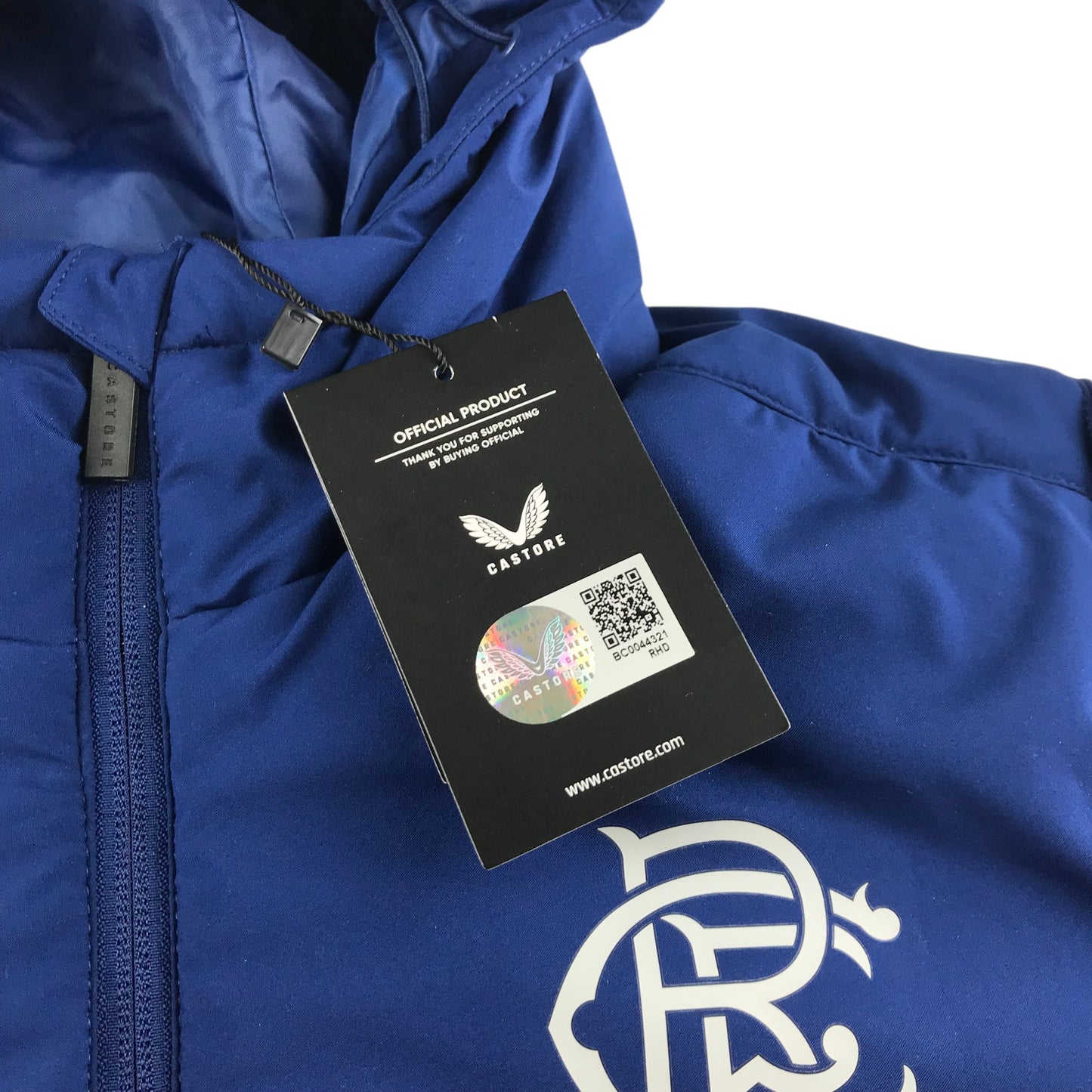 Castore Rangers FC women's size UK 10 coaches match day bench jacket