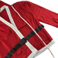 Running Imp Costume 9-14 years Red White Santa Claus Onesie