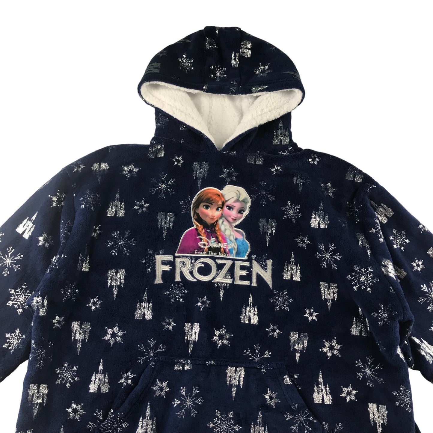 Primark hoodie blanket teen L/XL blue Disney Frozen