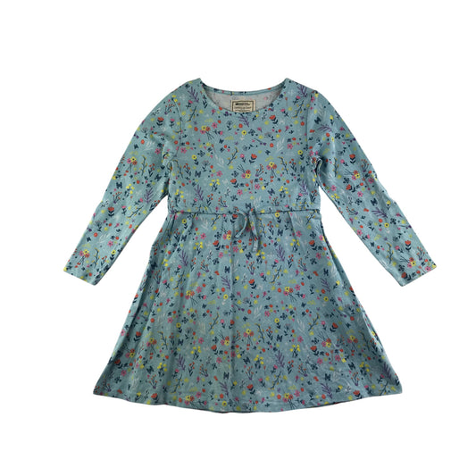 Mountain Warehouse dress 5-6 years light blue floral cotton