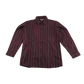 M&Co Shirt 5-6 Years Burgundy Stripe Cotton