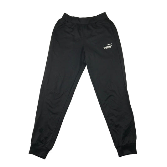 Puma joggers adult size M black cuffed ankle trackies