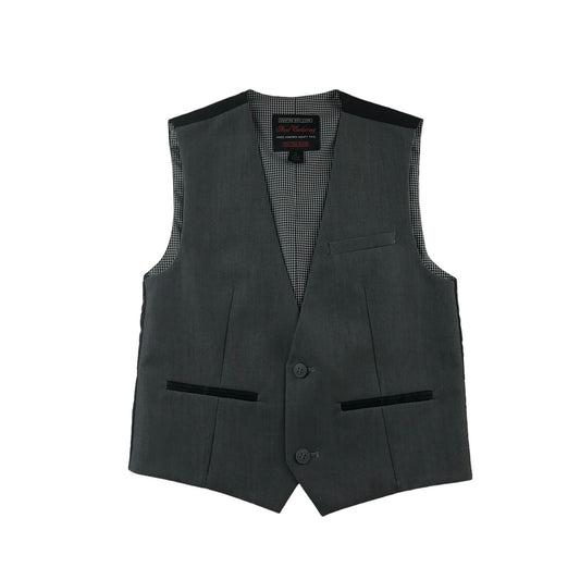 Next Waistcoat 7-8 Years Grey Adjustable Back Strap