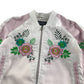 Bomboogie bomber 6 years white and pink floral embroidered light jacket or sweater