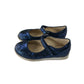 M&S Pumps Shoe Size 13 Junior Dark Blue Sparkly Glittery with Strap