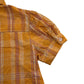 SoulCal Shirt Age 6 Orangey Yellow Checked Short Sleeve Blouse Cotton