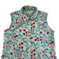 Bluezoo Top Age 11 Light Blue Floral Cropped Sleeveless Shirt Blouse