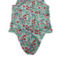 Bluezoo Top Age 11 Light Blue Floral Cropped Sleeveless Shirt Blouse