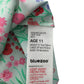 Bluezoo Top Age 11 Light Blue Floral Cropped Sleeveless Shirt Blouse