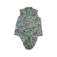 Bluezoo Top Age 11 Light Blue Floral Cropped Sleeveless Shirt Blouse