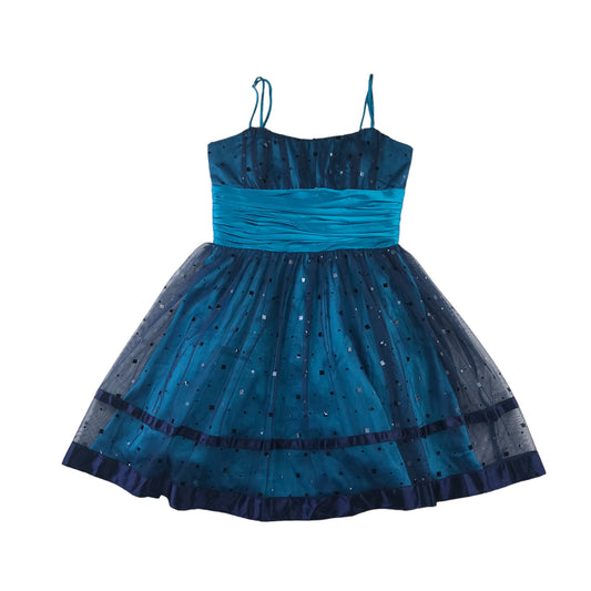 Morgan & Co Dress 11-13 Years Blue Mini Dress