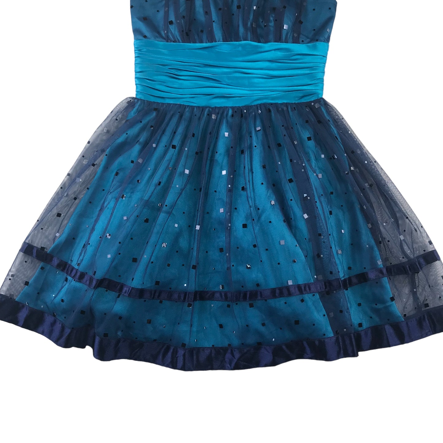 Morgan & Co Dress 11-13 Years Blue Mini Dress