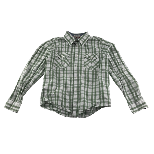 FatFace Shirt 10-11 Years Green Check Cotton