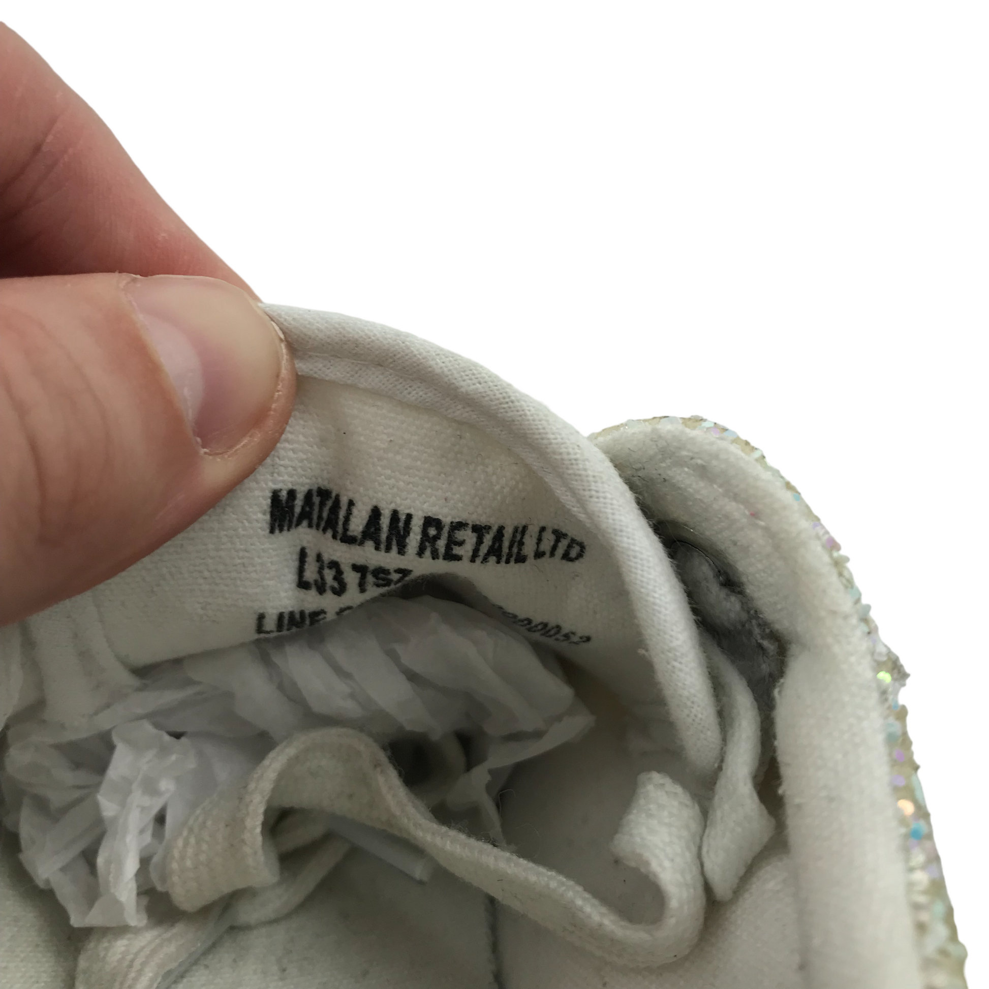 Matalan 2025 white trainers
