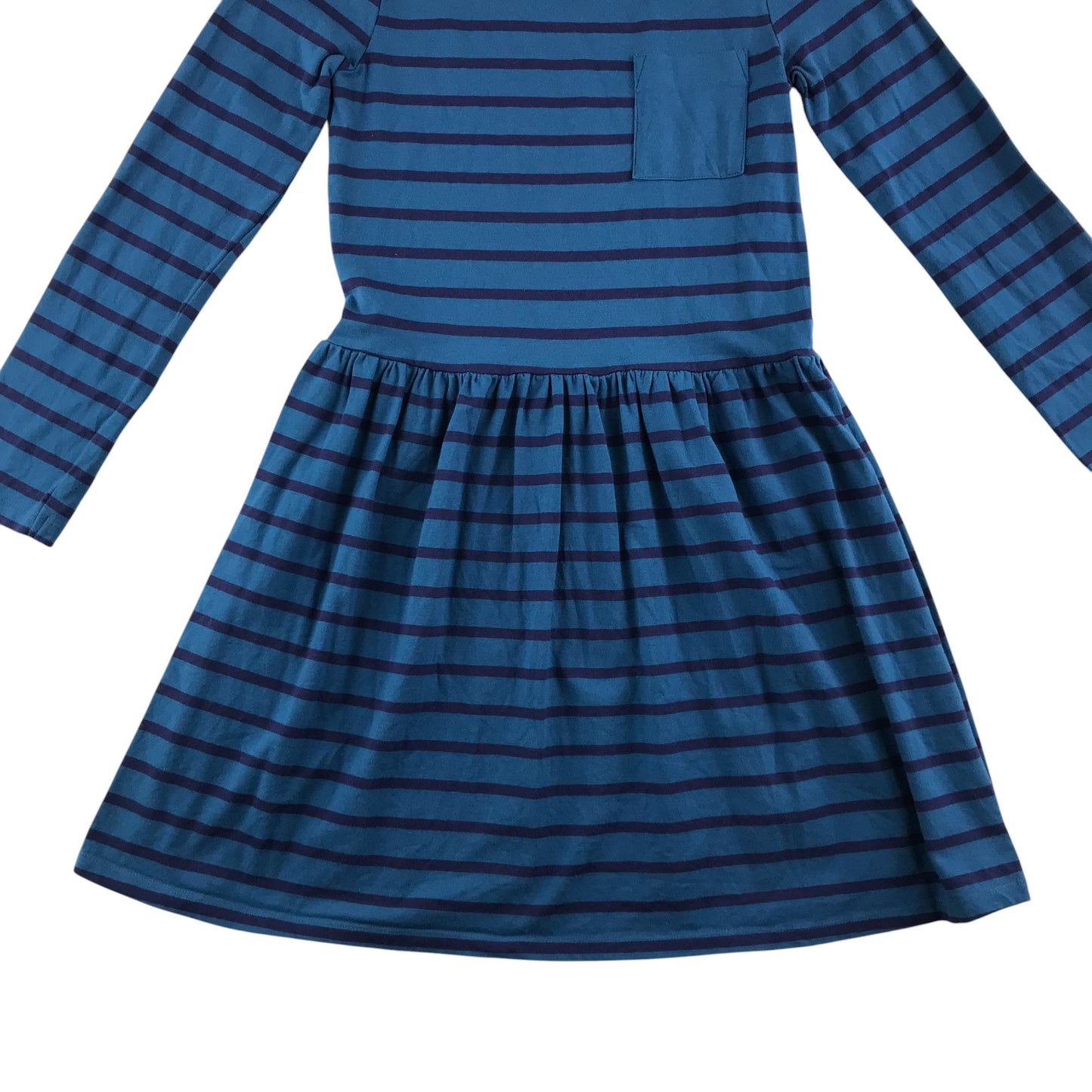 John Lewis dress 8-9 years blue with navy strips