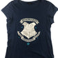 F&F T-Shirt Women's Size 8-10 Navy Harry Potter Hogwarts Graphic Cotton
