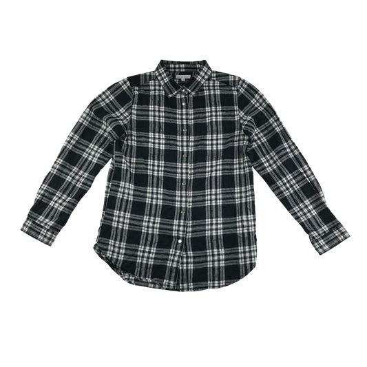 Debenhams Bluezoo Shirt 12-13 Years Black Check Cotton