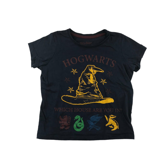 Character T-Shirt 5-6 Years Navy Harry Potter The Sorting Hat Graphic Cotton