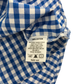 Sam & Sophie Shirt 13-14 Years Blue Gingham Check Cotton