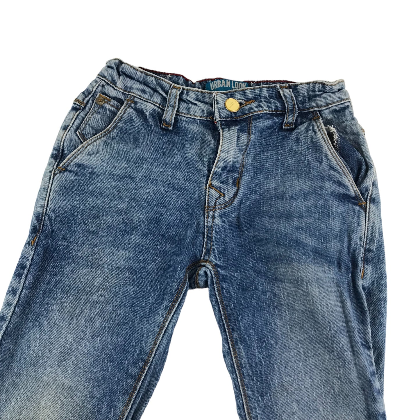 Urban Look Jeans Age 6 Blue Stone Wash Effect