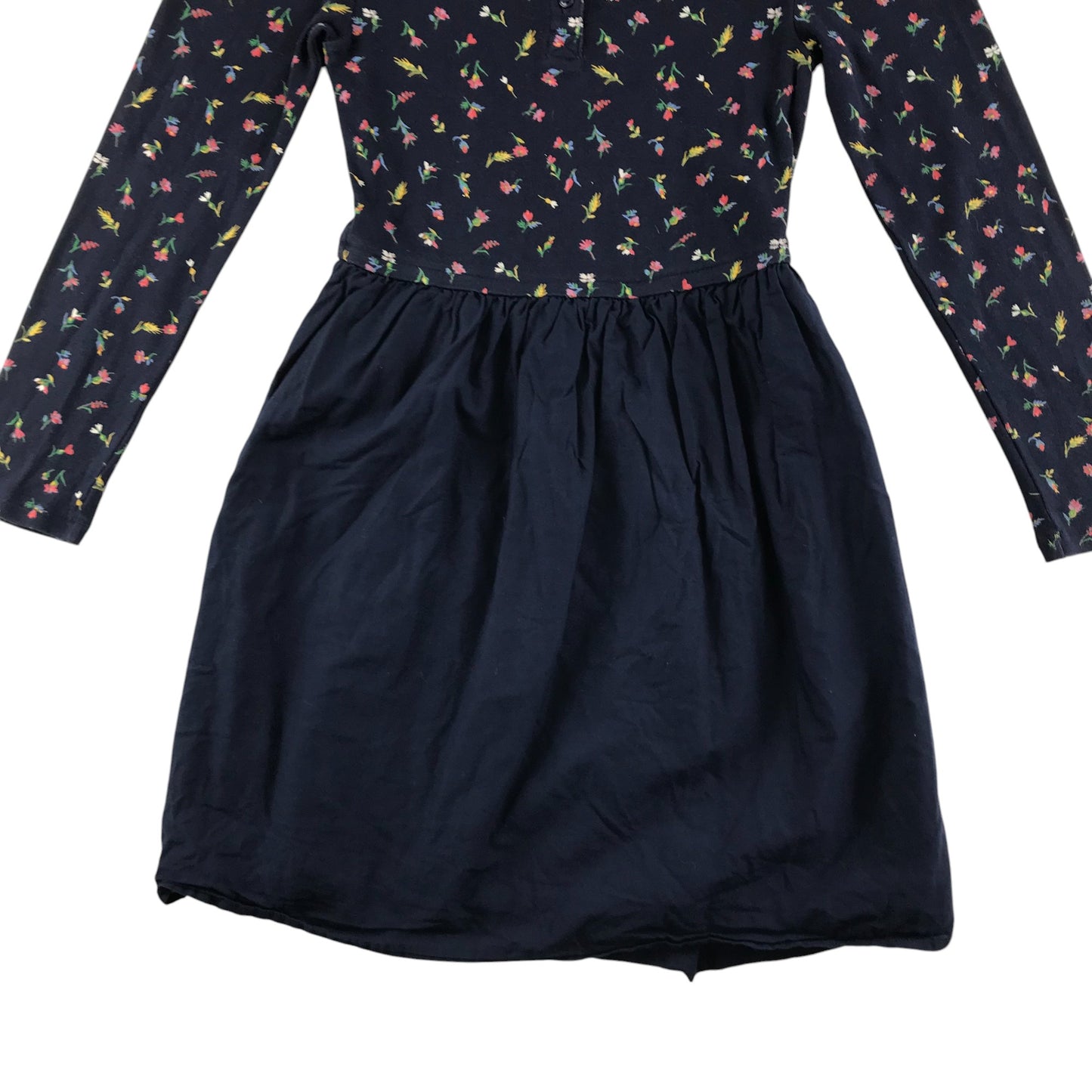 GAP dress 10-11 years black with floral long sleeve top