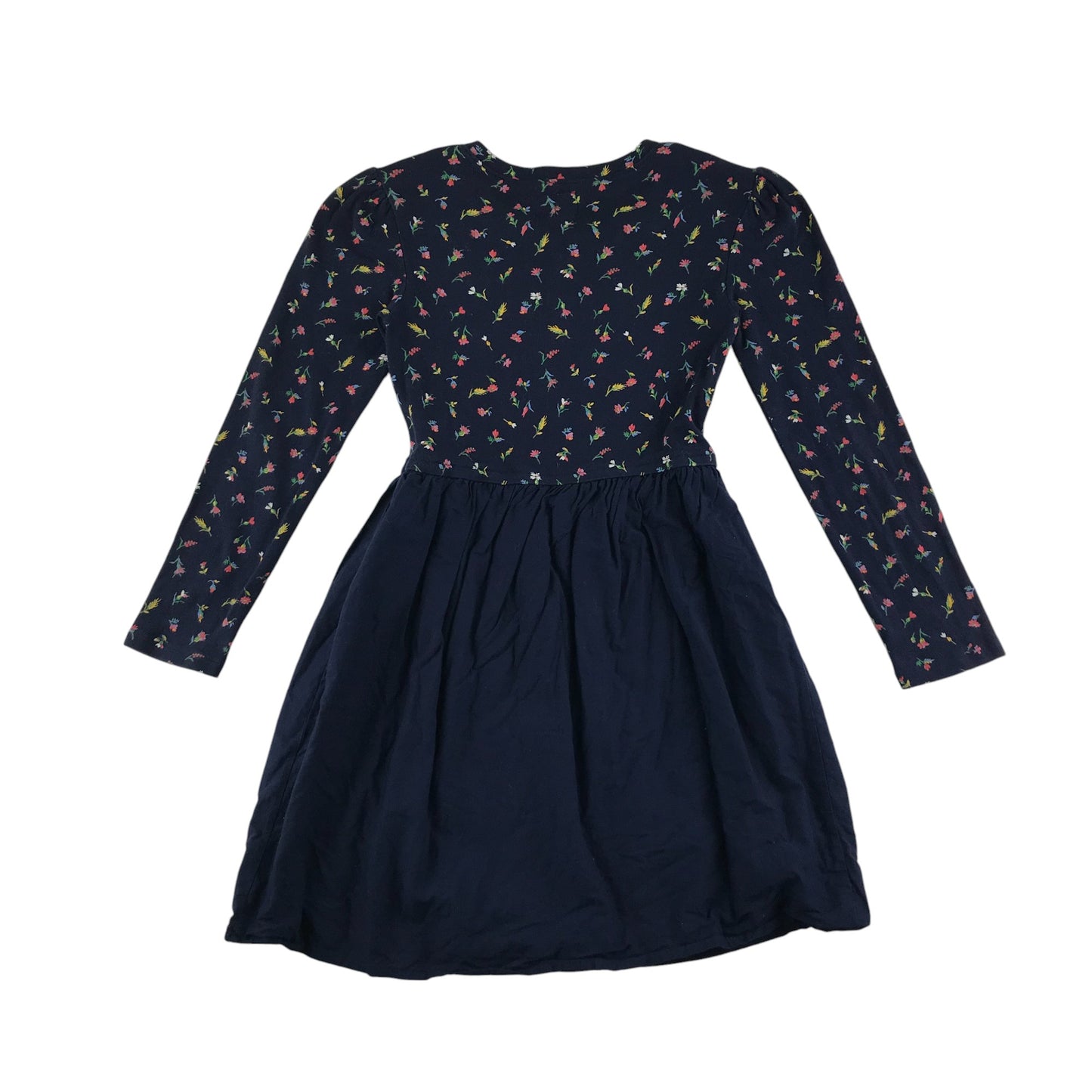 GAP dress 10-11 years black with floral long sleeve top