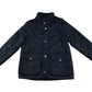 Zara light jacket 5-6 years navy quilted removeable zipper sleeves