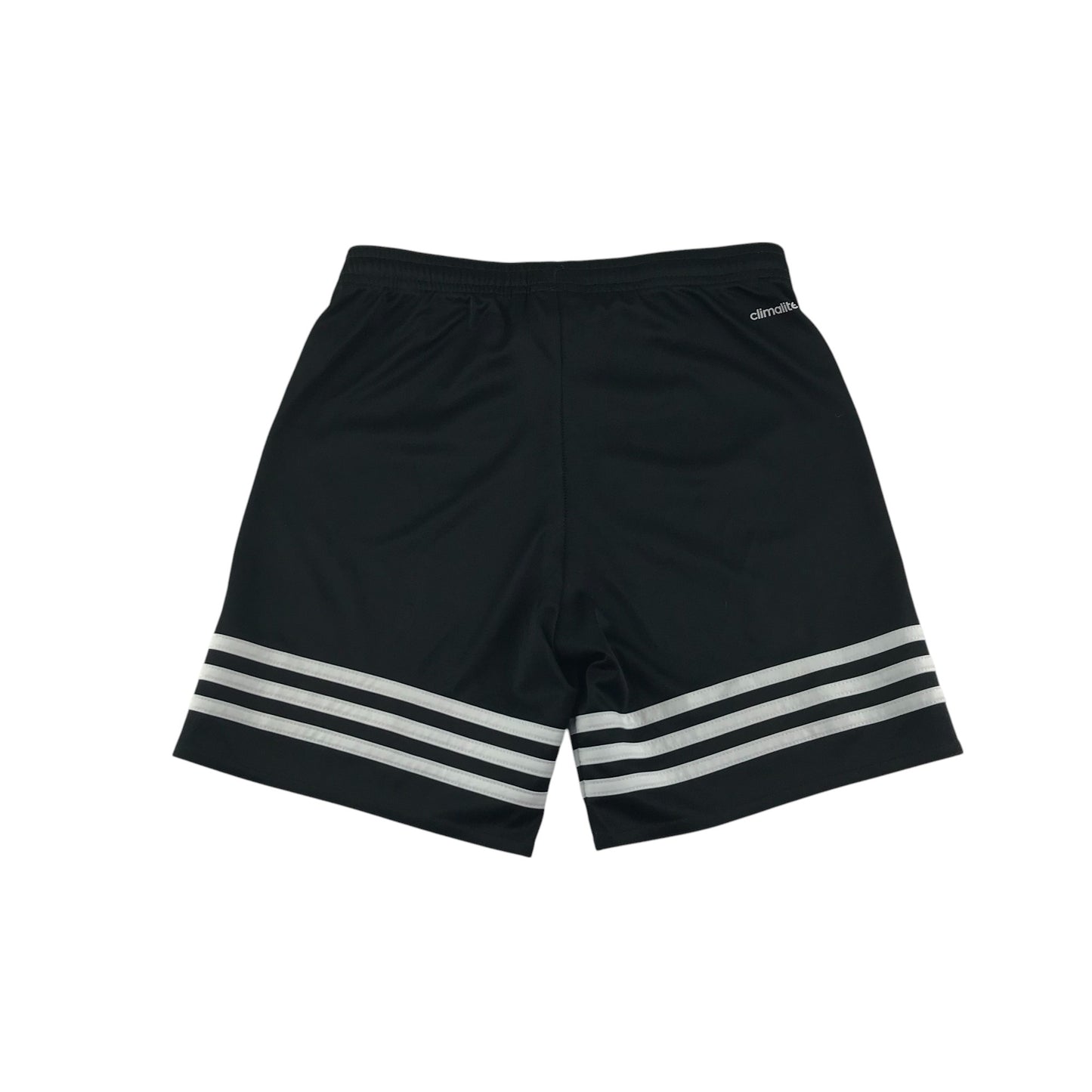 Adidas sport shorts 9-10 years black with white detailing 3 stripes