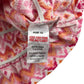 Matalan Top Age 11-12 Pink White Orange Cropped Butterfly Sleeves