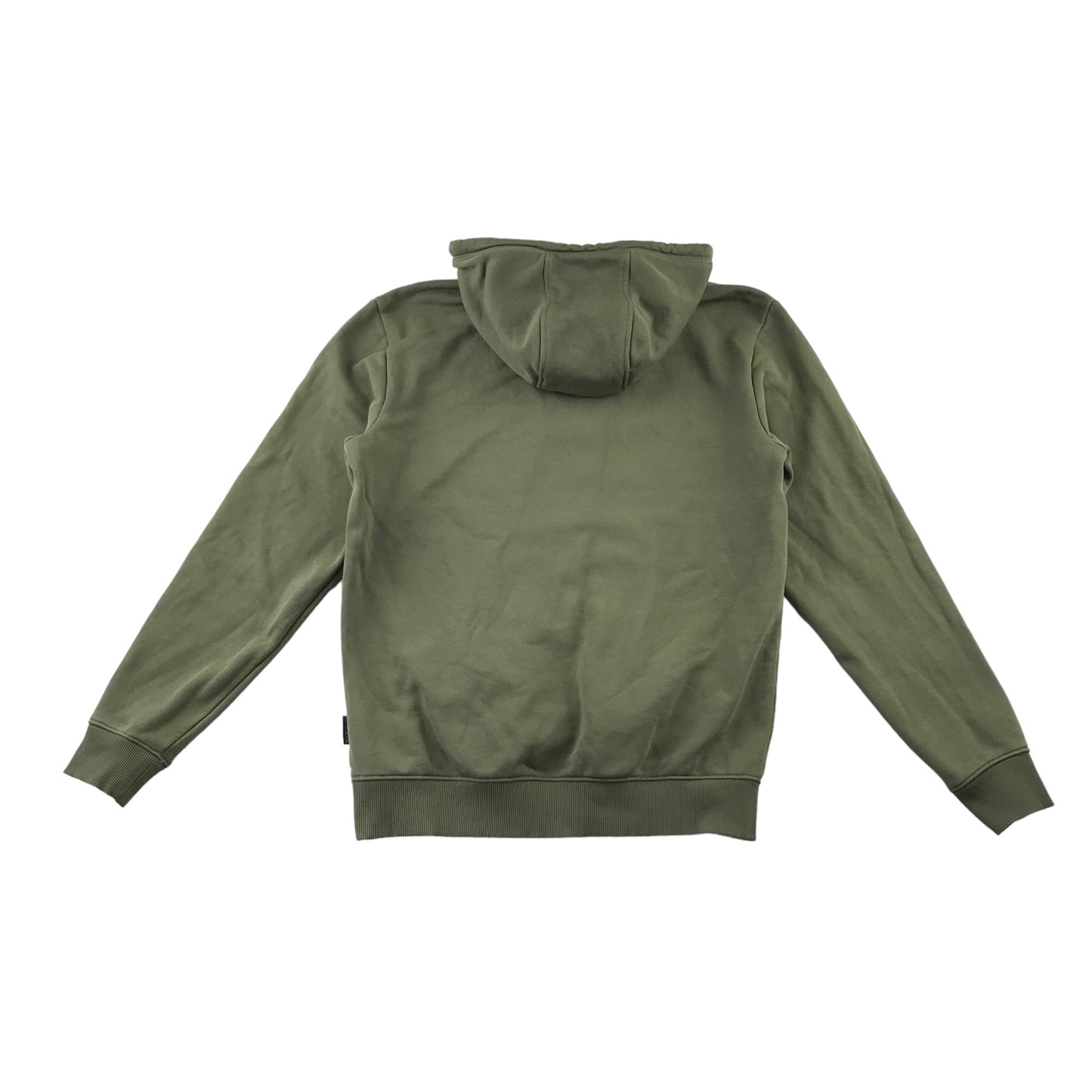 Napapijri hoodie adult size S khaki green jersey pullover