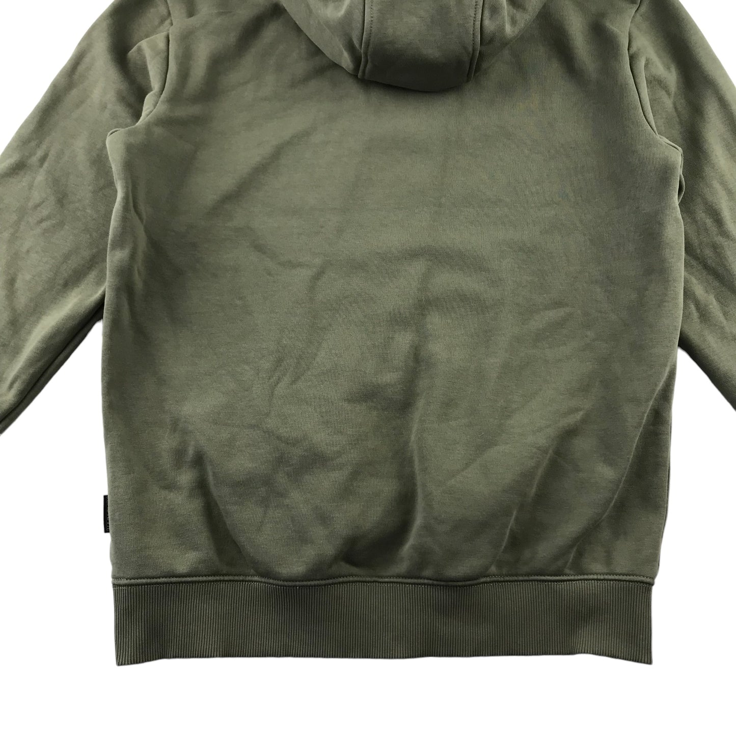 Napapijri hoodie adult size S khaki green jersey pullover