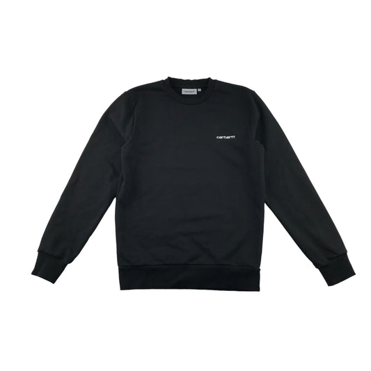 Carhartt sweater adult size XS black plain chest logo unisex