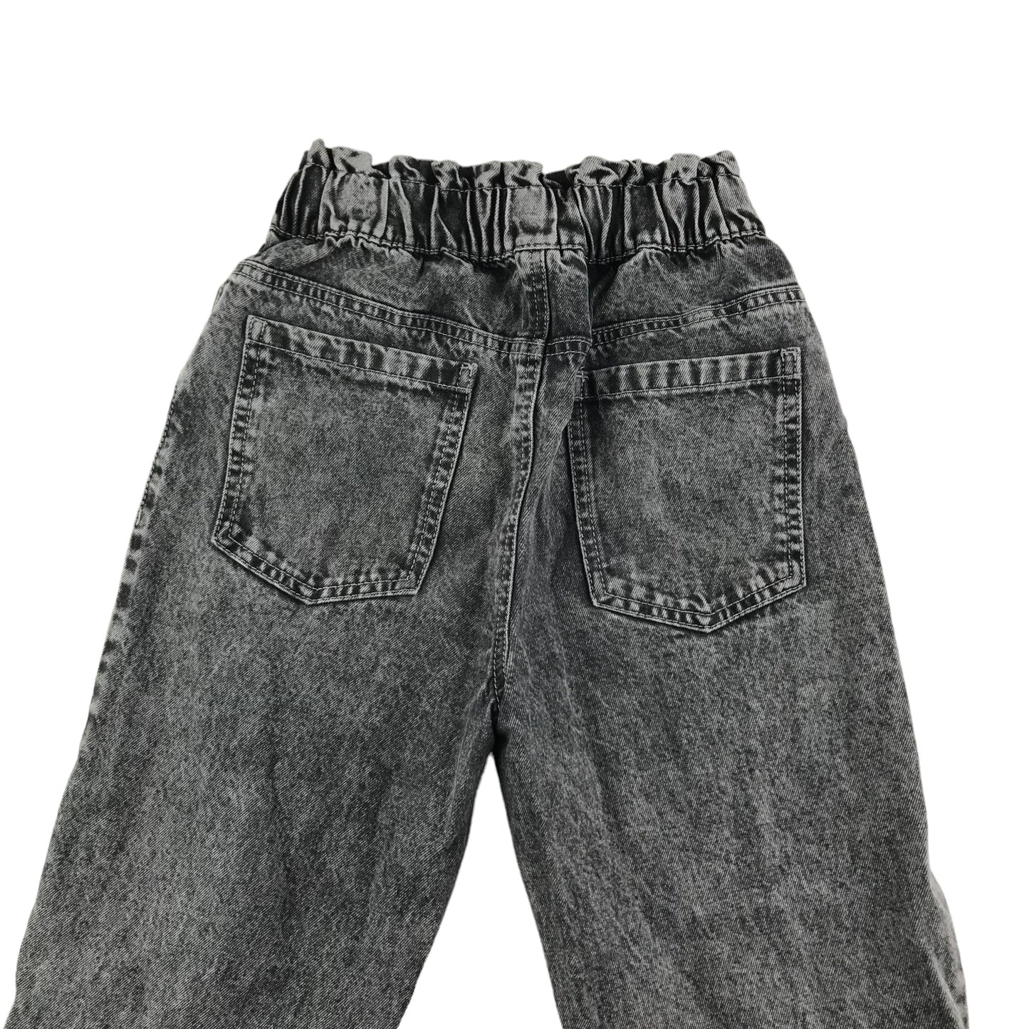 Tu Jeans Age 10 Grey Stone Wash Effect High Waist Cotton