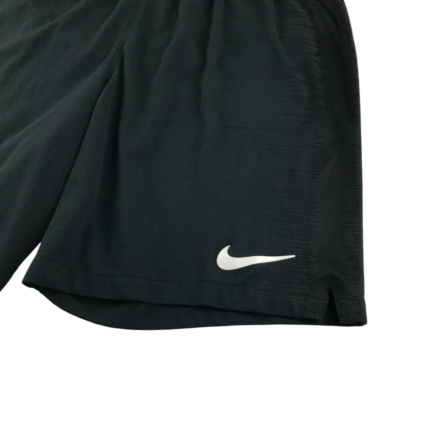 Nike sport shorts men's M black vaporknit with white logo