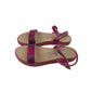 George Sandals Shoe Size 4 Fuchsia Scale Design