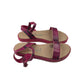 George Sandals Shoe Size 4 Fuchsia Scale Design