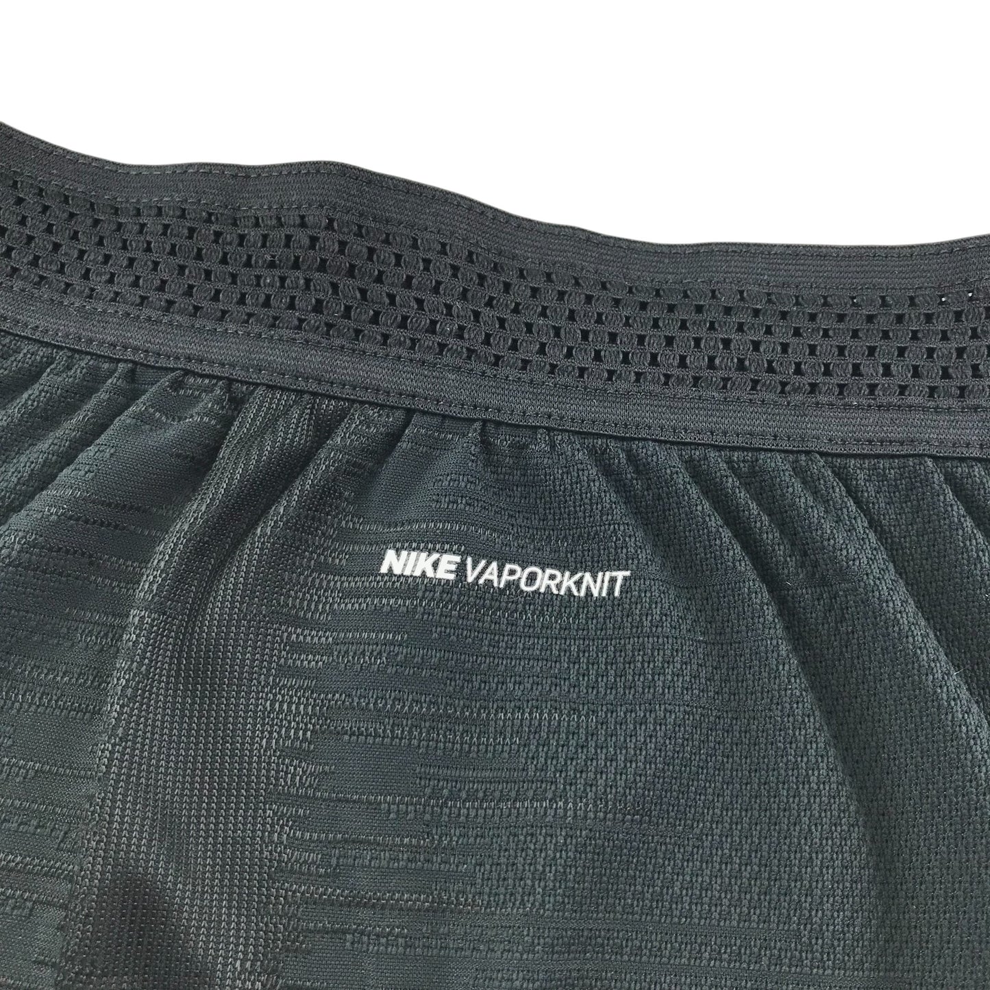 Nike sport shorts men's M black vaporknit with white logo