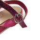 George Sandals Shoe Size 4 Fuchsia Scale Design