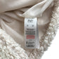 F&F coat 7-8 years white fuzzy faux fur button up