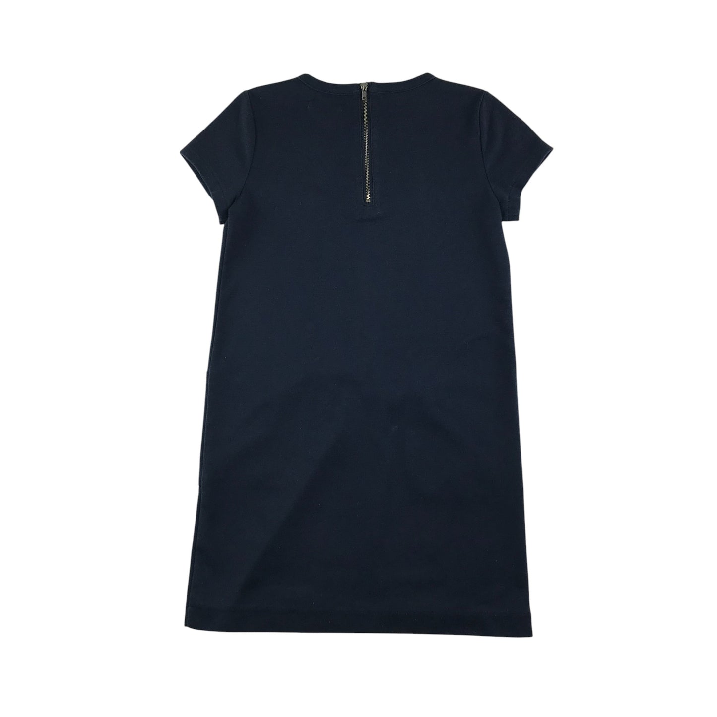 Monoprix Teens dress 11-12 years navy plain with front zipper pockets